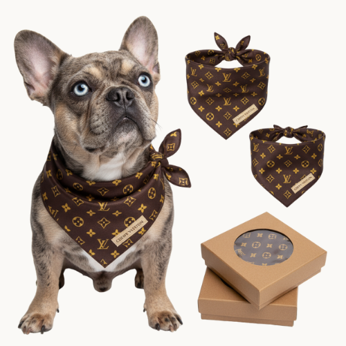 VUITON reversible dog bandana