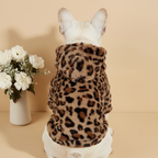 Leopard print Hoodie with ears 