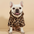 Leopard print Hoodie with ears 